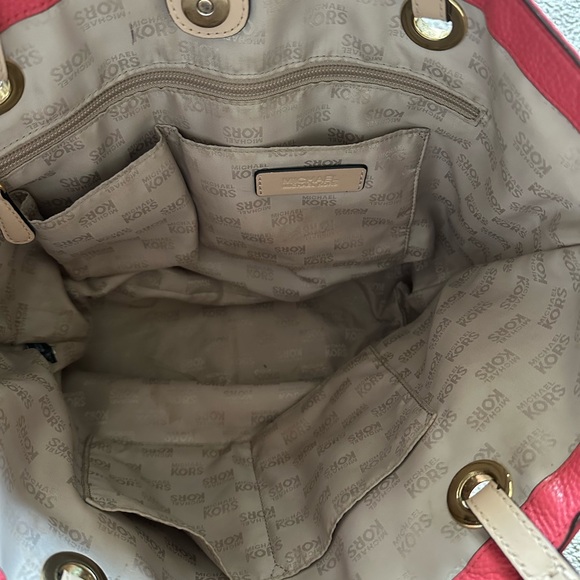Michael Kors Raspberry Leather Tote - Picture 3 of 5
